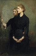 Abbott Handerson Thayer The Sisters painting
